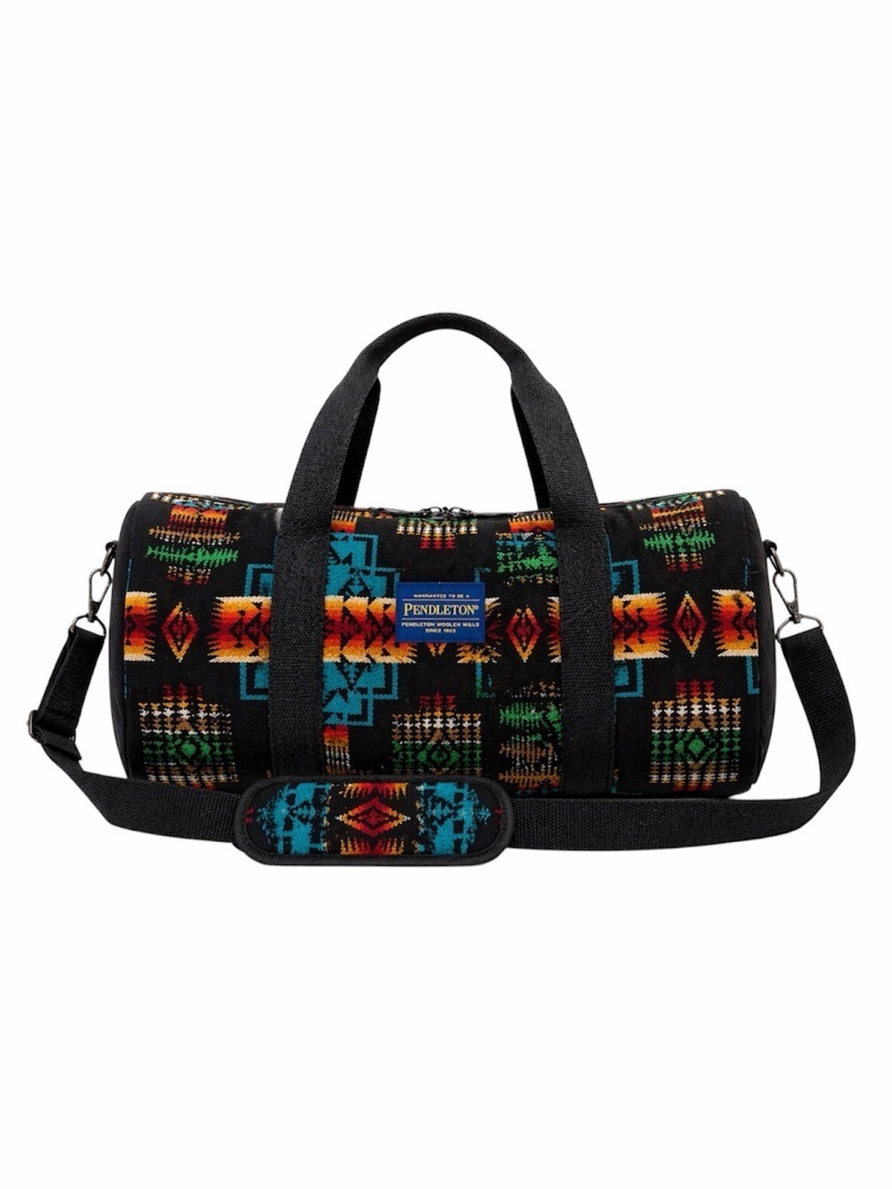 Pendleton Wool Weekender Duffle Bag Black Southwest Print Travel